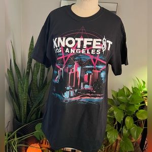 Knotfest Slipknot Los Angeles 2021 Graphic Tee Concert Festival Official TShirt
